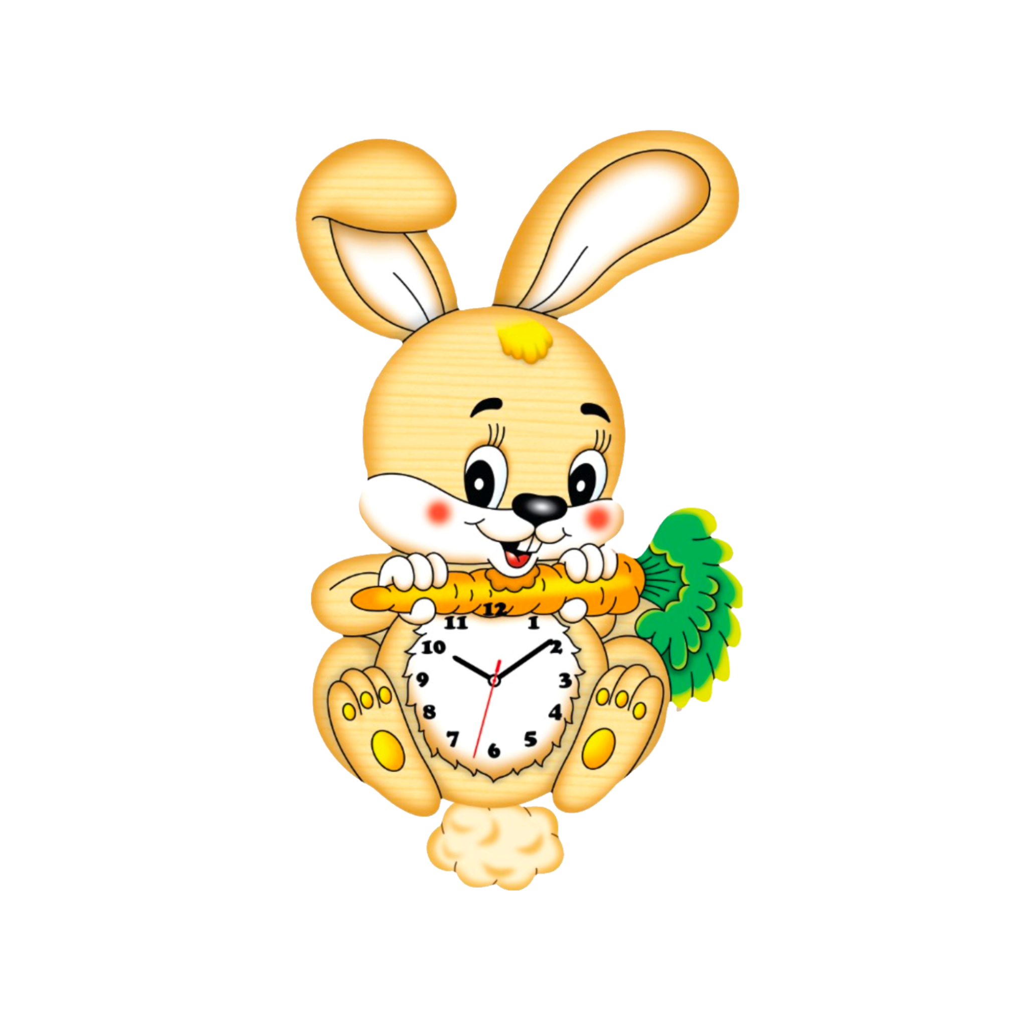Wood Rabbit Clock Wood Rabbit Clock – Pinocchio World